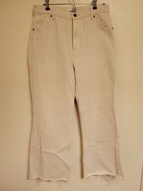 ROLLA'S Cream Eastcoast Crop Flare Jeans